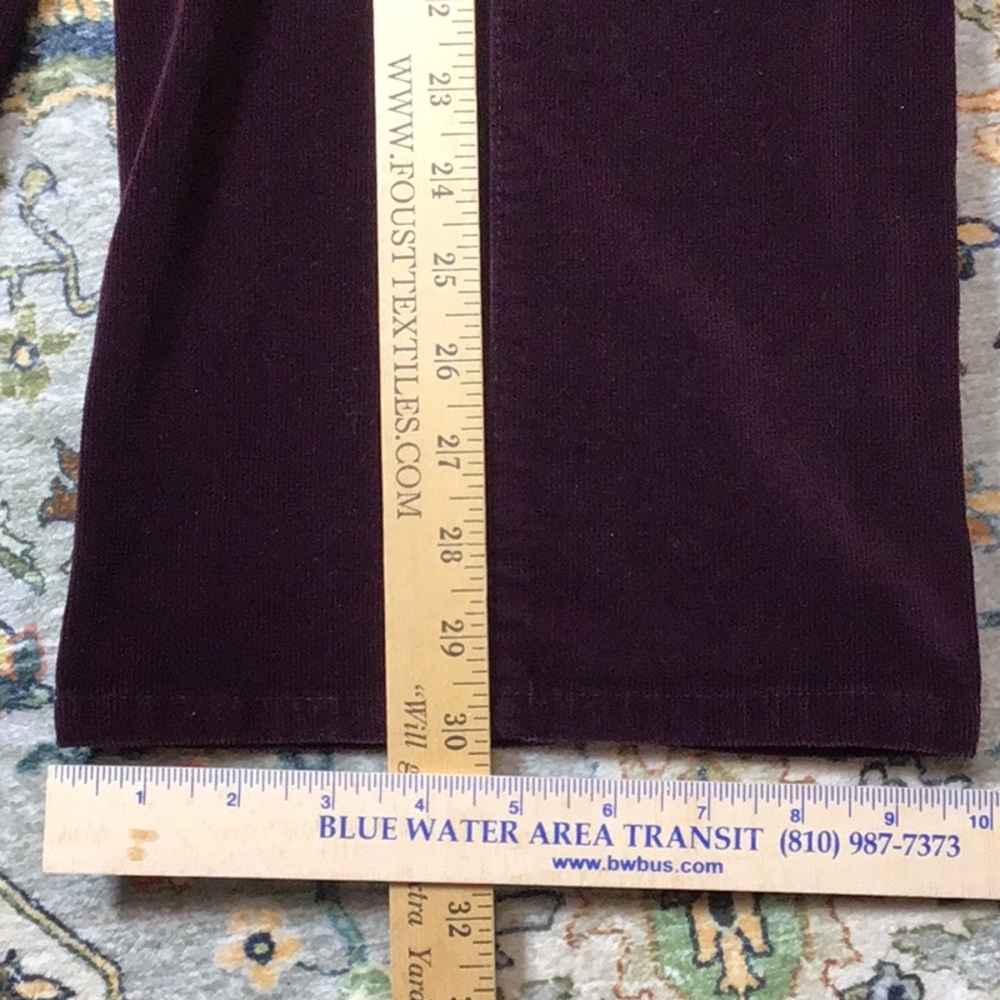 VTG L.A. Blues Purple Corduroy Wide Straight Leg 5 Pocket Jeans Sz.16 - Picture 11 of 12